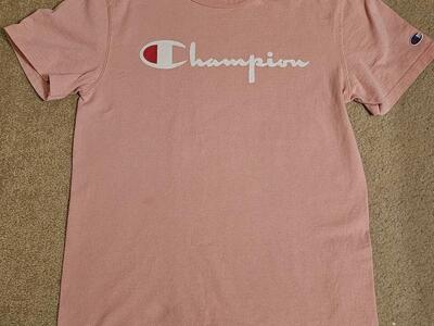Champion pink tshirt size 10/12
