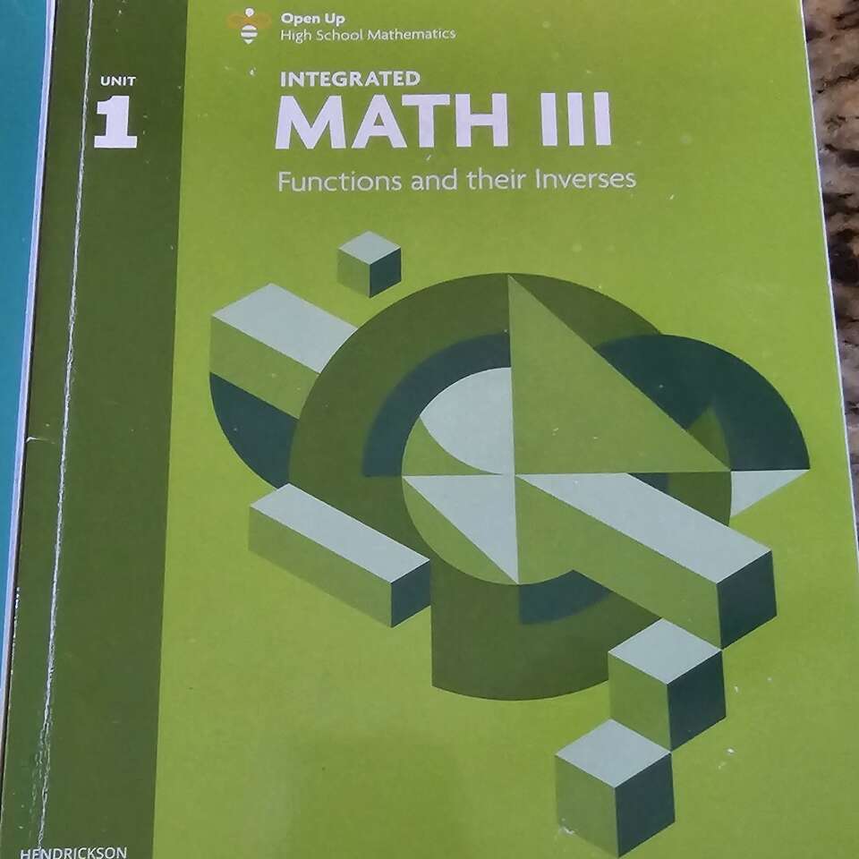 High school math learning books set of 3