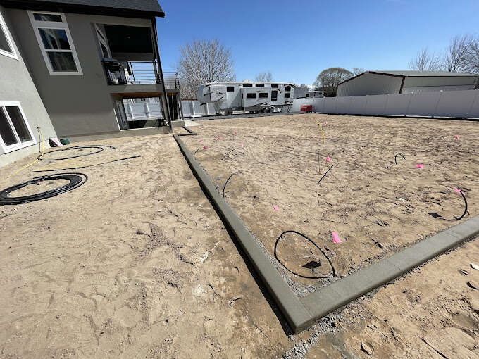 Concrete Curbing Landscape Fencing Sod