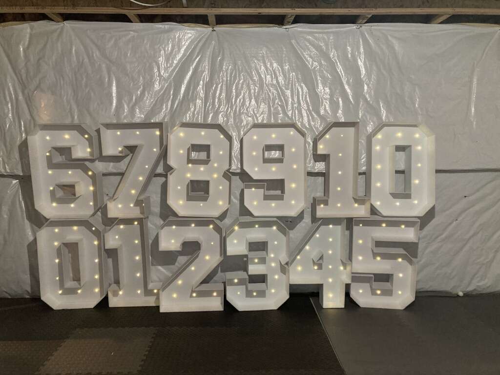 Marquee Number And Letters For Rent