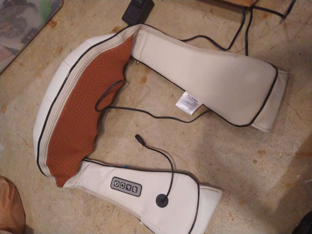 Neck Massager Sit Chair Massage Wired Pleather