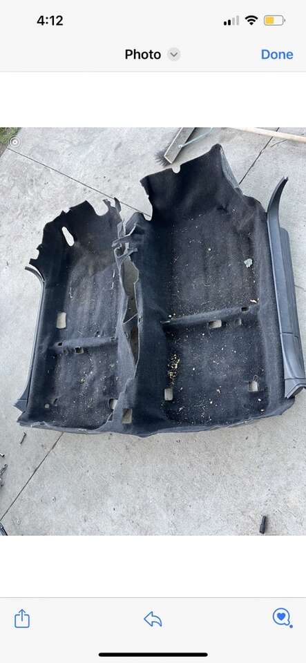 Honda Del Sol Oem Black Carpet