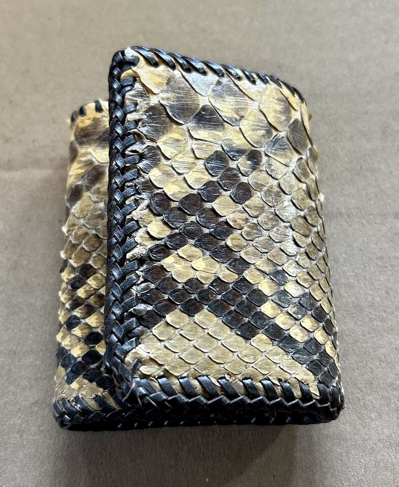 Handmade Snakeskin wallet vintage