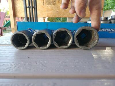 Snap On / Matco / Blue Point Sockets big to small