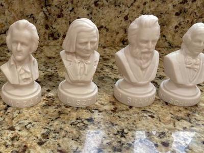 Classical Music Composer Plastic Busts, Figurine