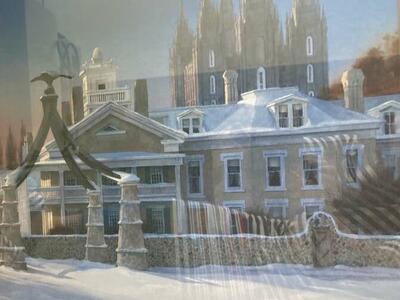 Home Decor: Bee Hive House/ Salt Lake Temple Print