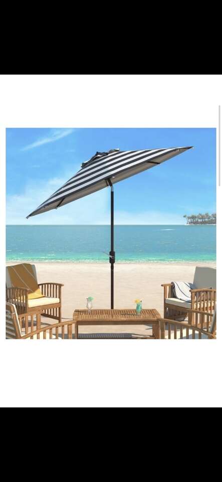 Black/white 9ft Aluminum Umbrella