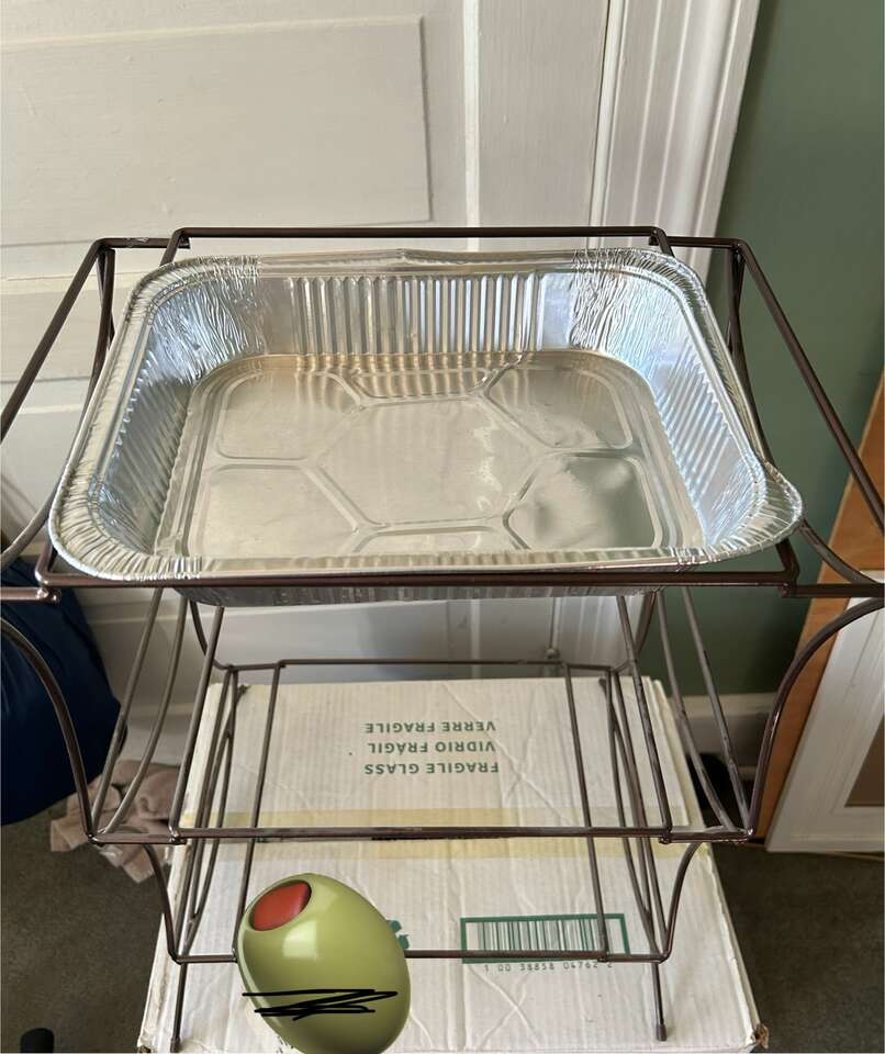 Dark Brown Tiered Party Serving Tray Holder