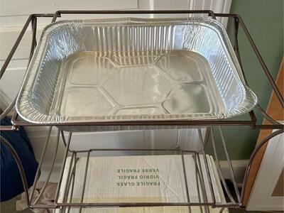 Dark Brown Tiered Party Serving Tray Holder