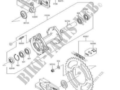 Kawasaki SPROCKET-HUB,52T KX85, KX100