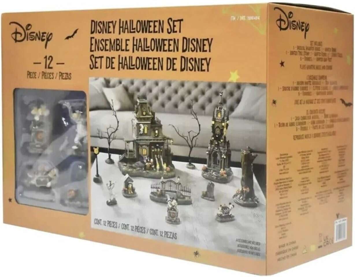 Disney Halloween Village 12 Piece Set