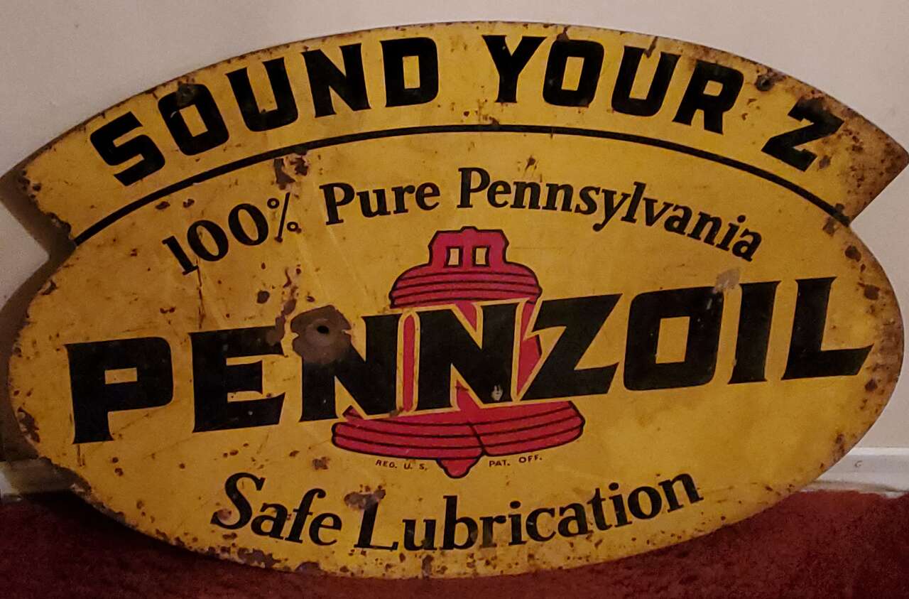Original Vintage Pennzoil Metal