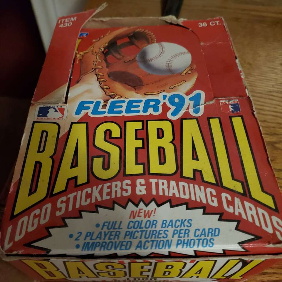 1991 Fleer Baseball Wax Box