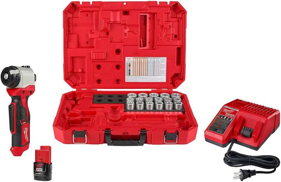 M12 12V Lithium-Ion Cordless Cable Stripper Kit for Al THHN/XHHW Wire, 2435AL-21