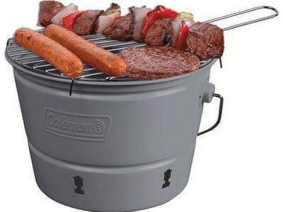 Coleman Party Pail Charcoal Grill, Black