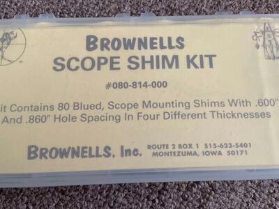 Brownells Scope Shim Kit