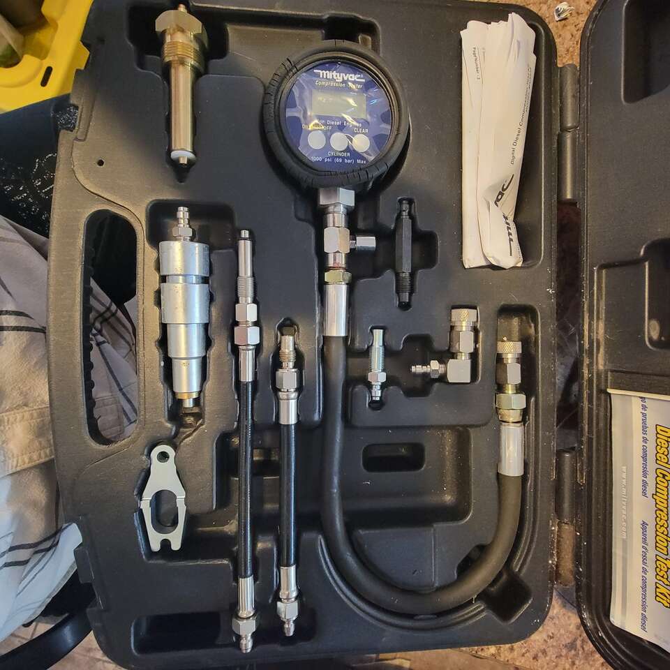 Mityvac diesel compression tester.