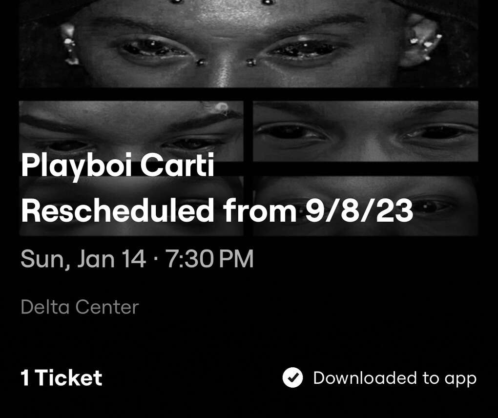 Playboi Carti General Admission Ticket Tickets