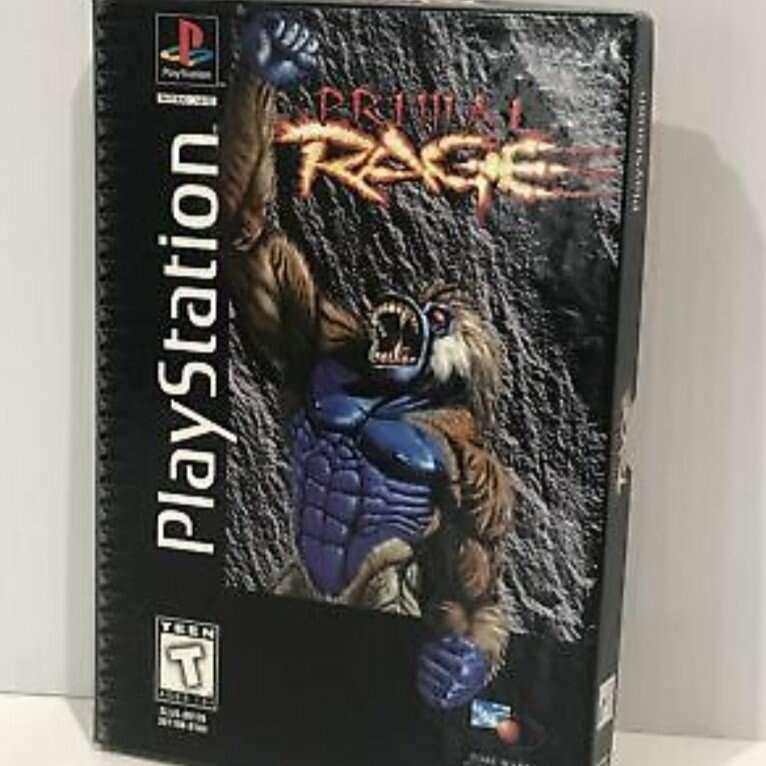 Primal Rage PlayStation One PS1 1994 Long Box VERY
