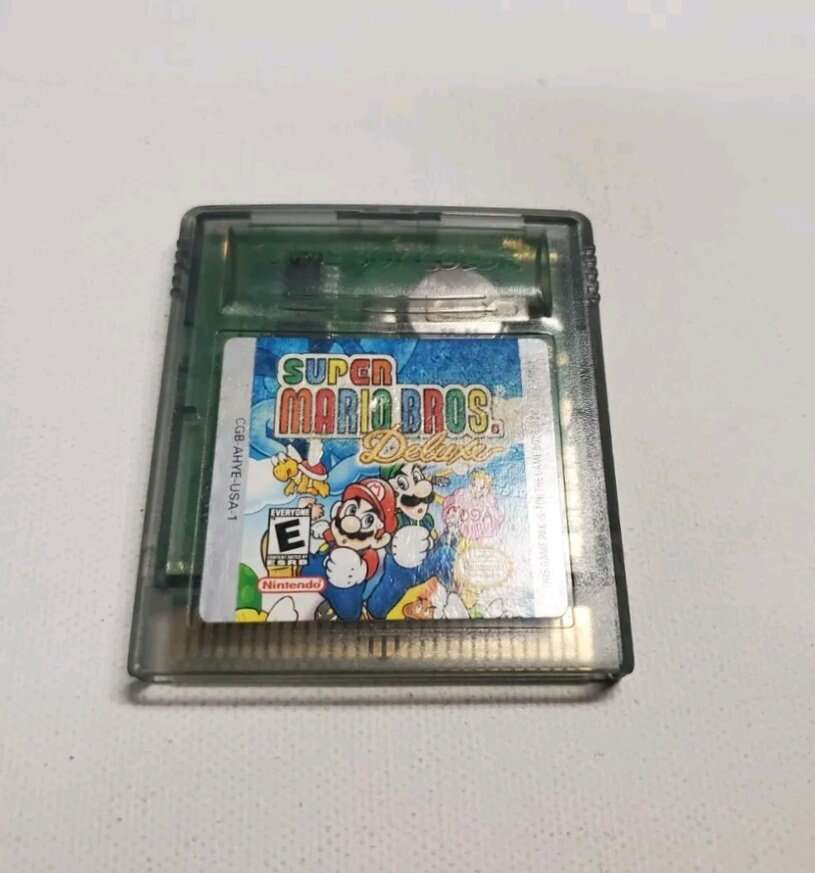 Super Mario Bros Deluxe Video
Game Clear Cartridge