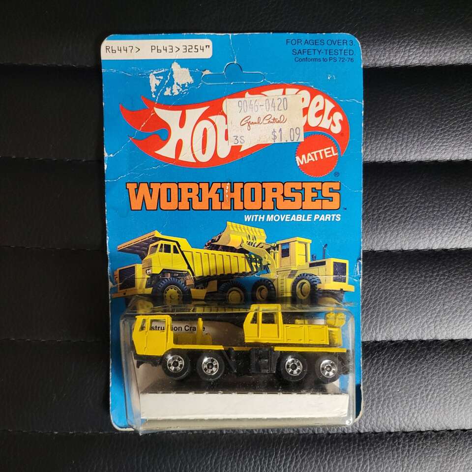 Vintage 1981 Hot Wheels Workhorses CONSTRUCTION CR