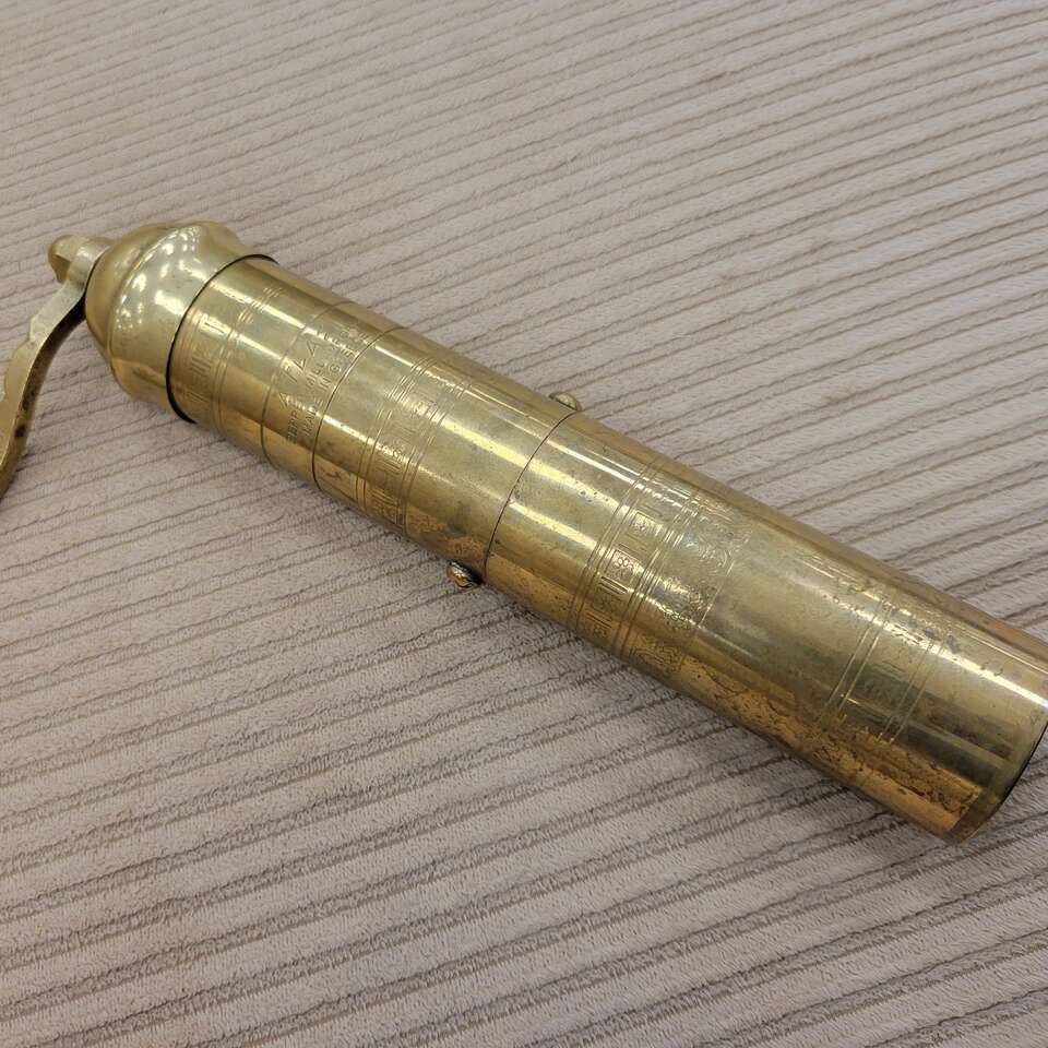 Antique Brass Pepper Mill (Atlas made in Greece)