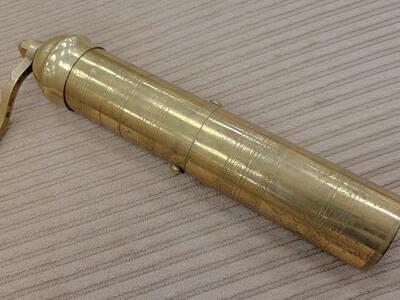 Antique Brass Pepper Mill (Atlas made in Greece)