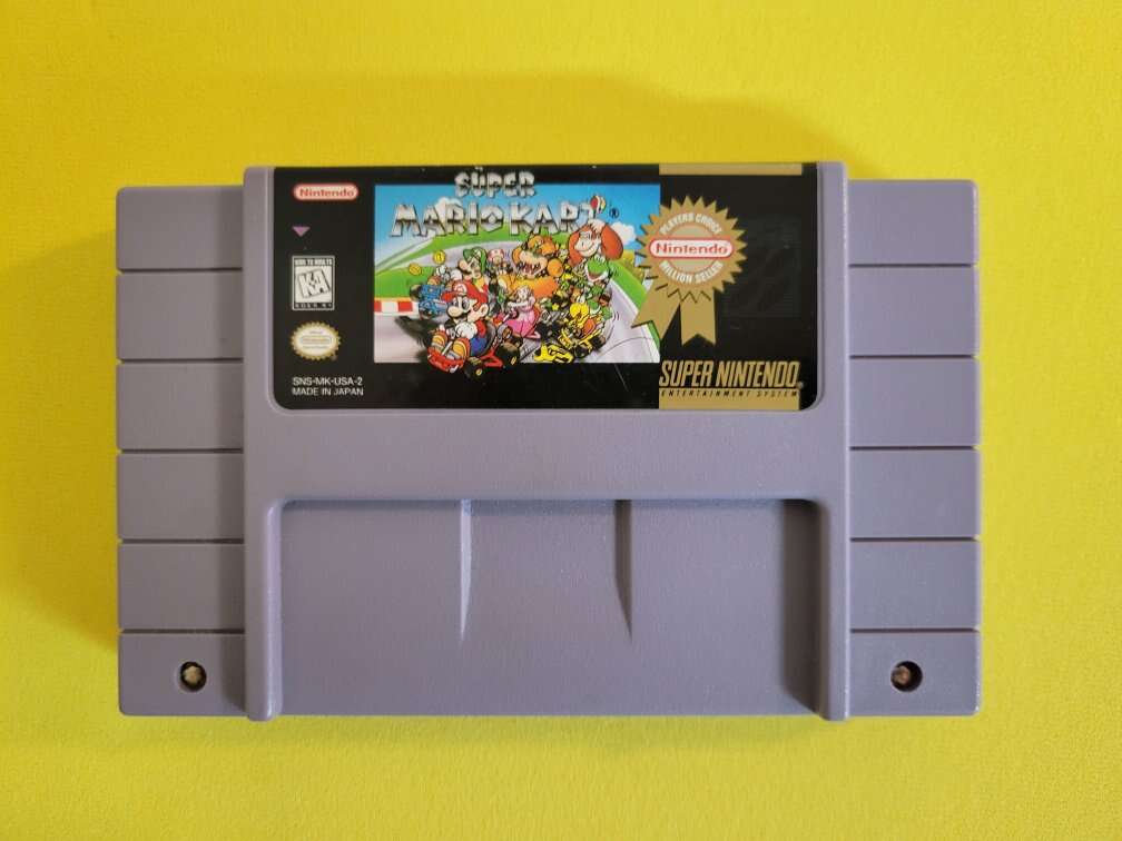 Super Mario Kart SNES Super Nintendo Cart Only, Te