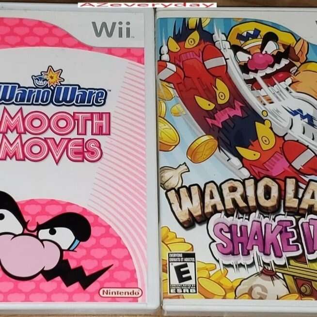 Wii Wario Land: Shake It & Smooth Moves games LOT/