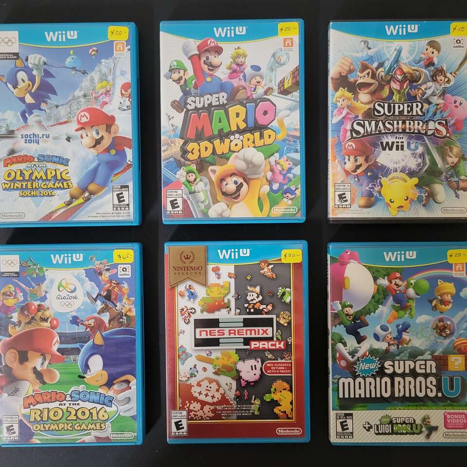 Nintendo Wii U Mario Bros. Games. Tested, Works.