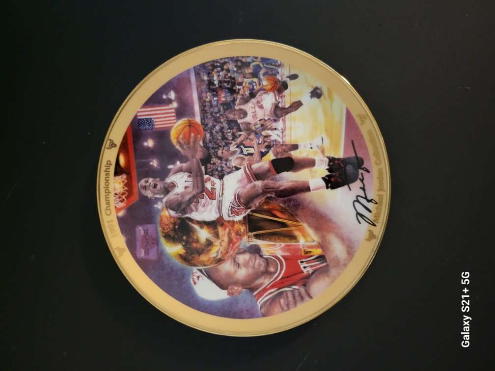Michael Jordan Collector Plate 1991 Championship B