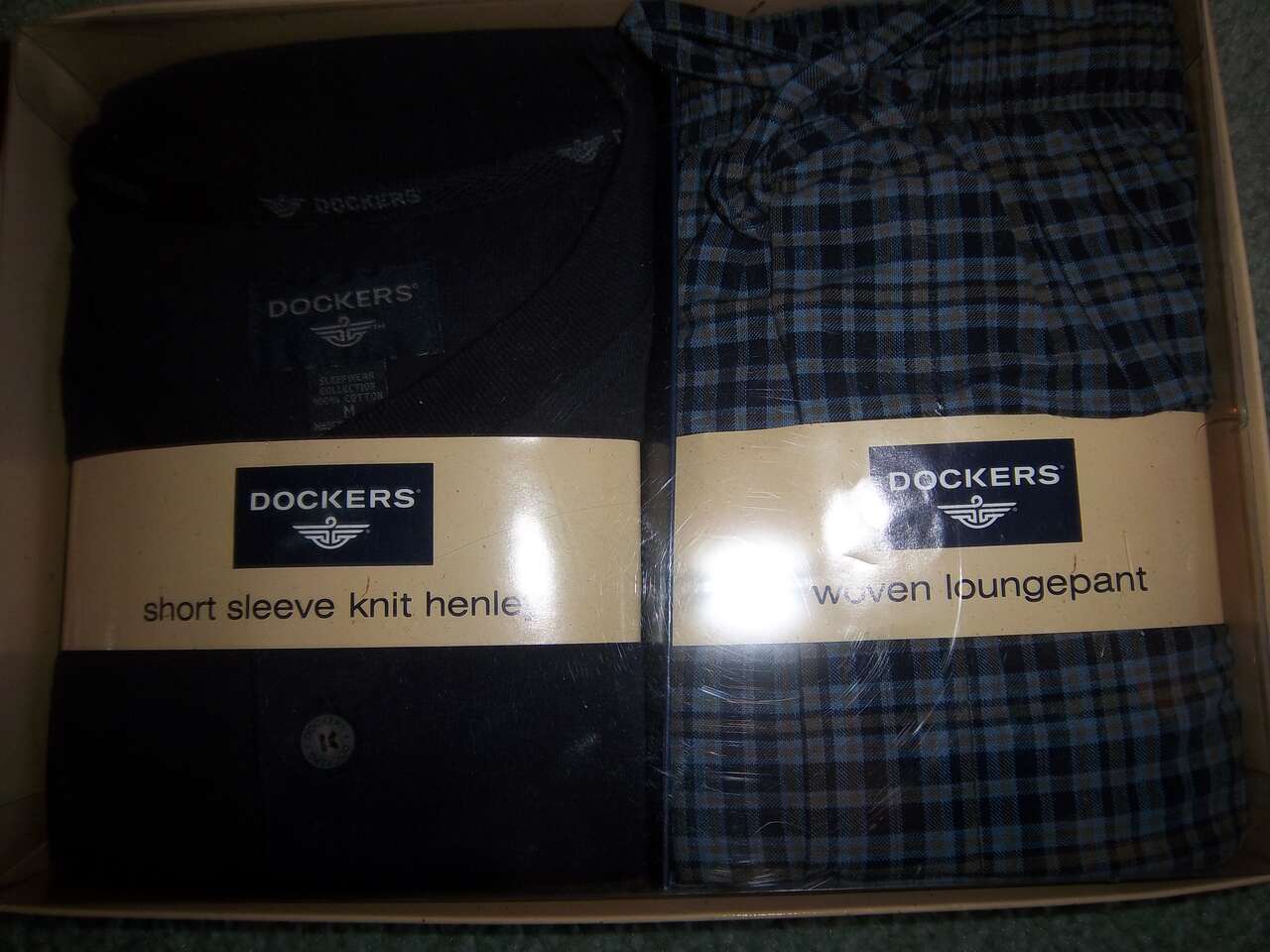 Men's Dockers PJs pkg and 2 thermal tops