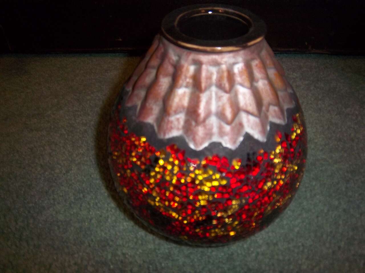 Crushed Glass Firepot