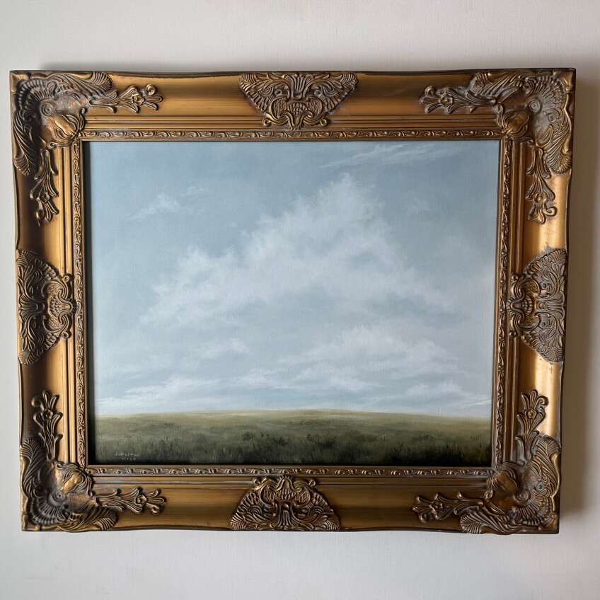 Framed Original Oil Painting 16x20 In