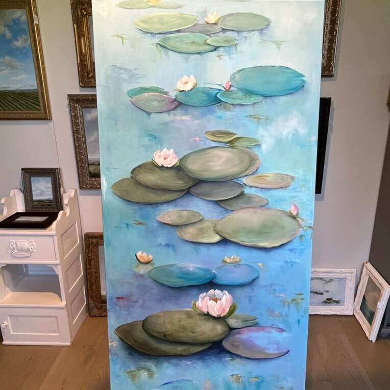 24x48 In Original Oil Painting Large Wall Art Deco