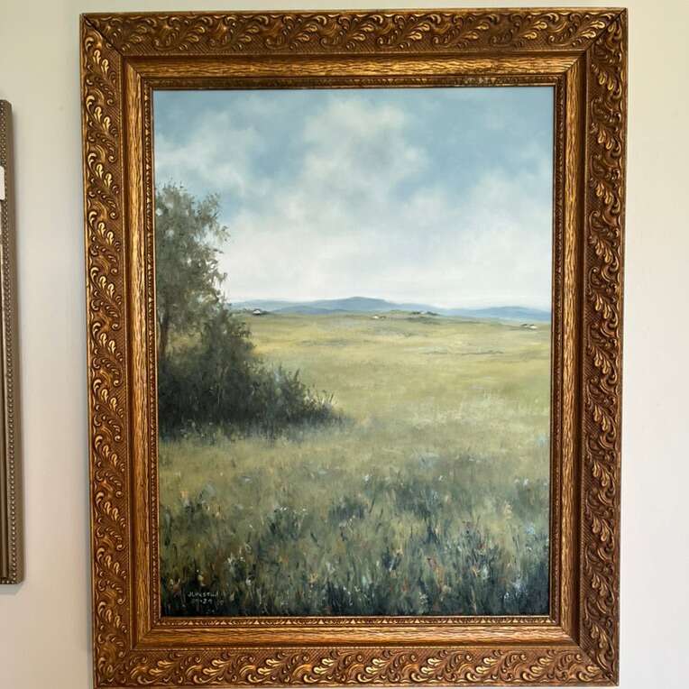 Original Oil painting In An Antique Frame