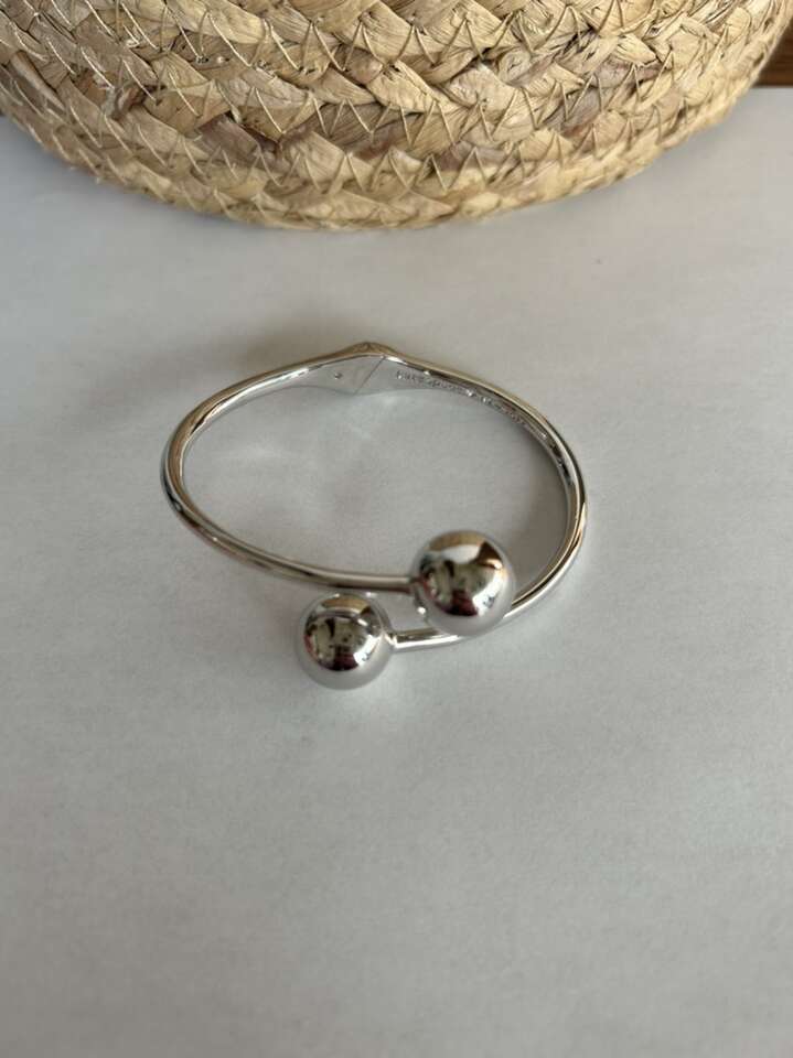 Kate Spade New York Silver Hinged Ball Bracelet