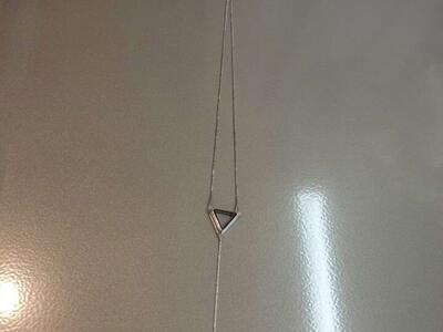 Origami Owl Silver Triangle Locket Necklace