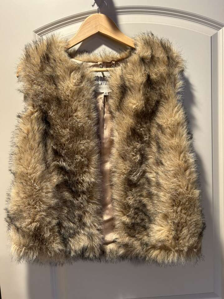 Faux Fur Barbarella Vest B.B. Dakota Medium