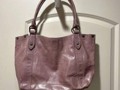 Frye Melissa Shoulder Tote Bag Leather Mauve