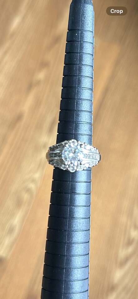Cubic Zirconium Silver Size 6 Wedding Engagement