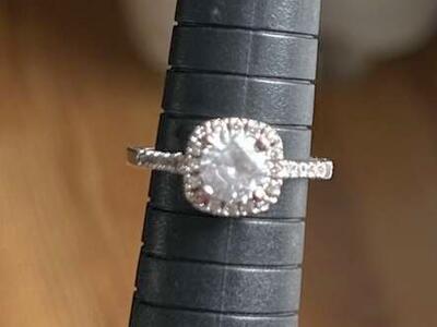Sterling Silver Cubic Zirconium Size 7 Ring