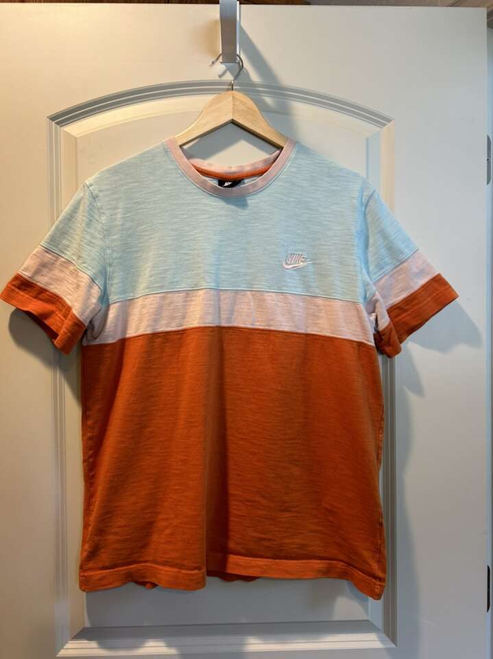 Nike Color Block Sportswear Short Sleeve Knit Med