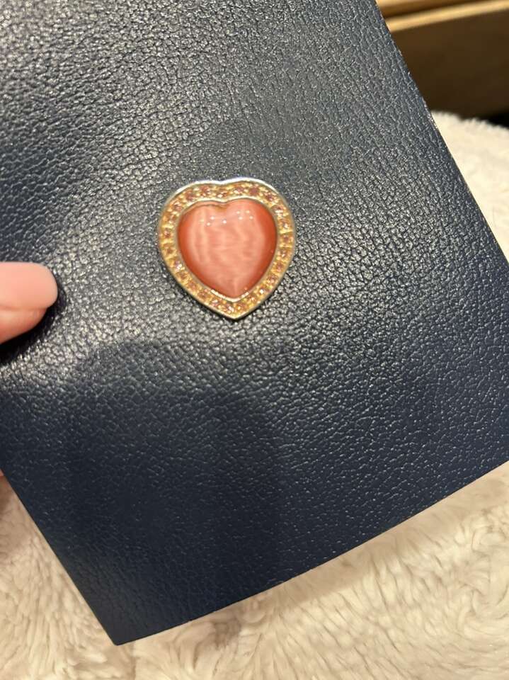 Heart Shaped Vintage Brooch Silver Tone