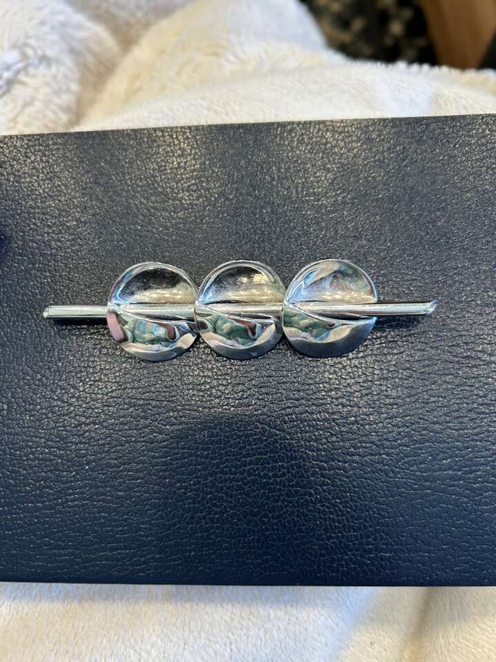 Coro Silver Tone 1950 Vintage Brooch Pin 4