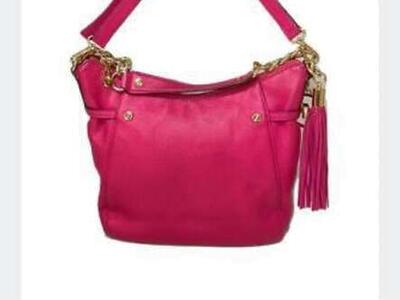 Michael Kors Pink Fushia Pebbled Leather Bag