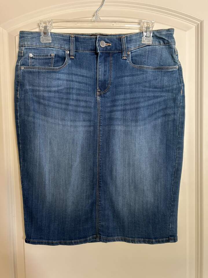 Gap Denim Skirt Size 8 Medium Blue 29 R