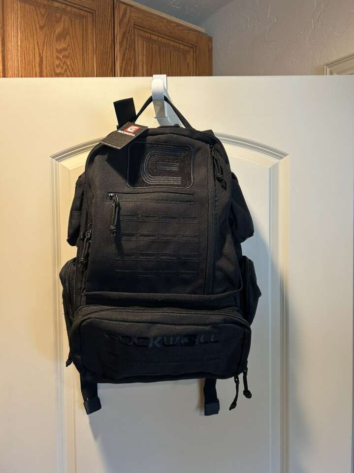 New W Tags Black Rockwell Ruck Deluxe 26L Backpack