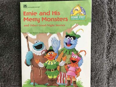 Ernie and His Merry Monsters - Childrens Sesame Street Book