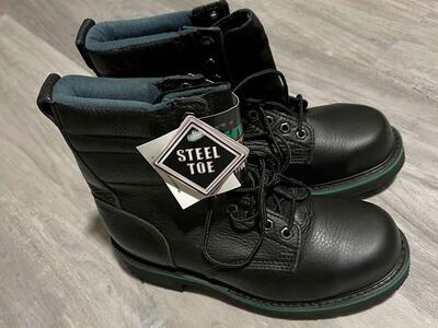 HYTEST Safety Boots with Steel Toe - Women's Size 8 - BRAND NEW